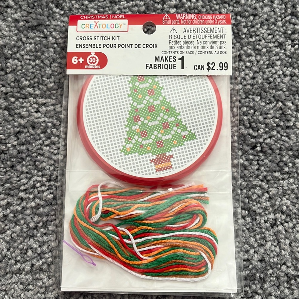 Christmas Tree Ornament Cross Stitch Kit